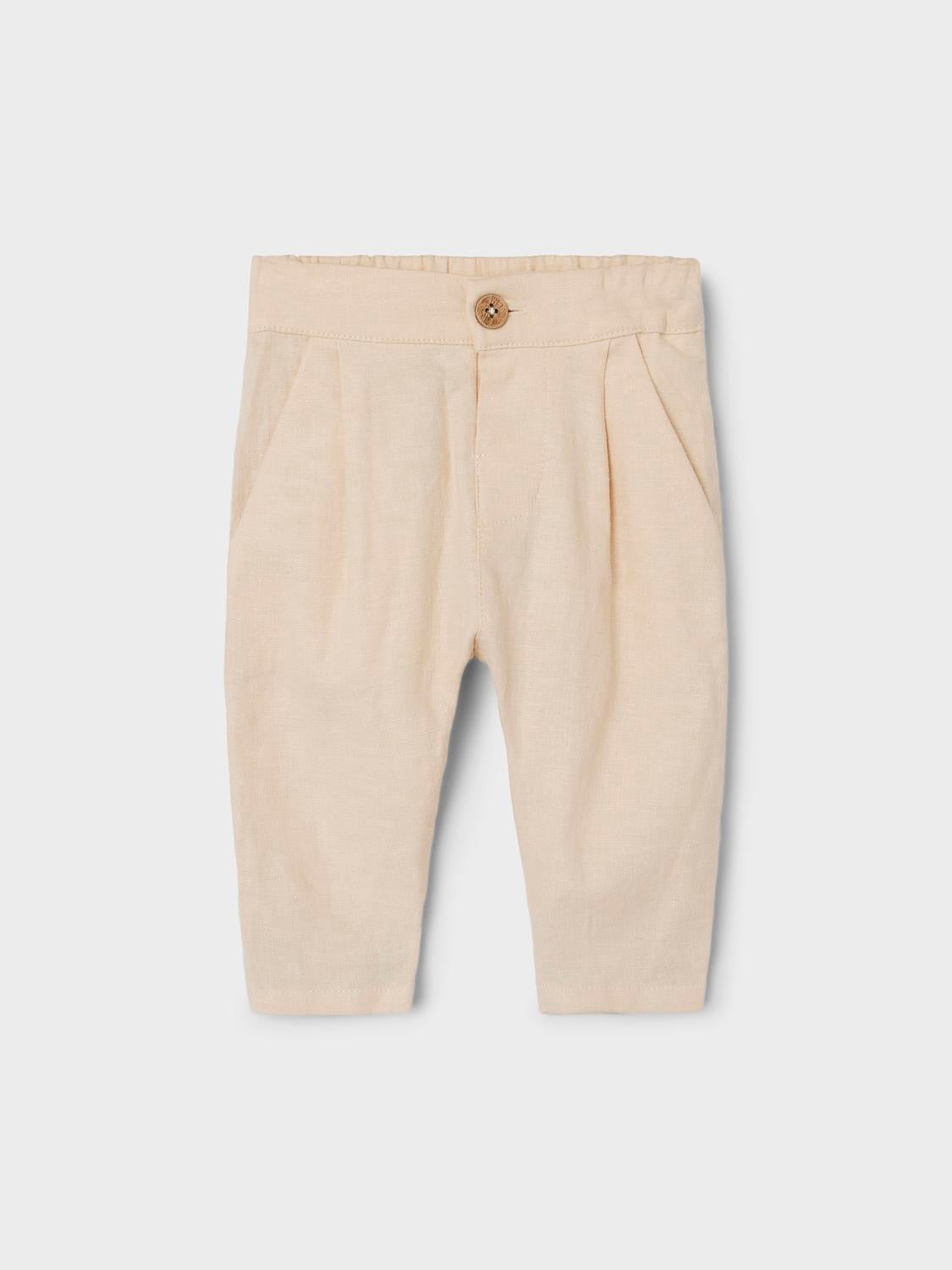 NBMFELIX Trousers - Bleached Sand